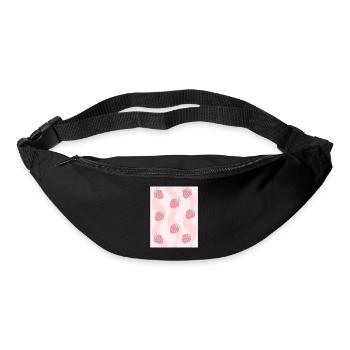Dänische Pastell-Ästhetik-Erdbeeren - Gürteltasche - Schwarz - Vorne