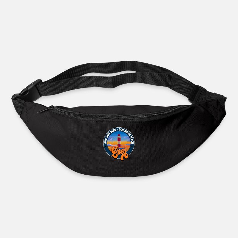 Leer - Gürteltasche - Schwarz