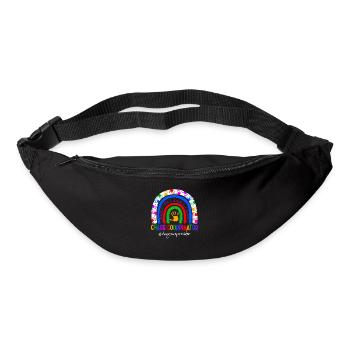 Intervenante en garderie Baby-sitter Assistante maternelle - Sac banane - noir - Devant