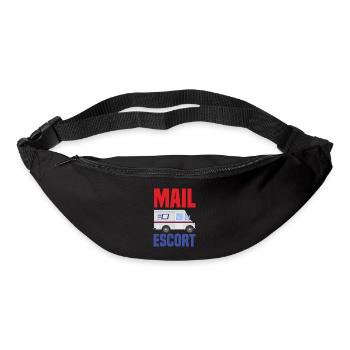 Lustige Briefzusteller Briefträger Post Geschenke - Gürteltasche - Schwarz - Vorne