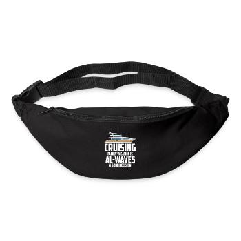 Cruising Vacation Is Al-waves A Good Decision - Gürteltasche - Schwarz - Vorne