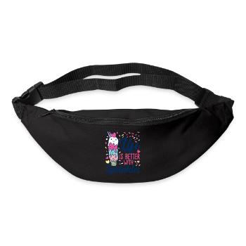 Crème glacée Cone Sundae Life Is - Sac banane - noir - Devant