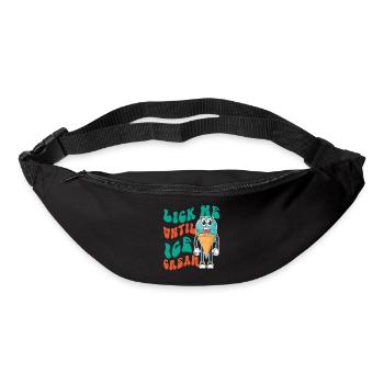 Crème glacée Pun Cone Lèche-moi jusqu’à ce que - Sac banane - noir - Devant