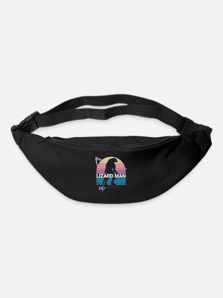 Eidechsenmann Kryptide Kryptozoologie Retro - Gürteltasche - Schwarz