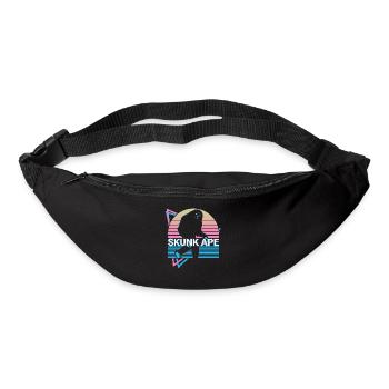 Skunk Monkey Cryptide Cryptozoologie Rétro - Sac banane - noir - Devant