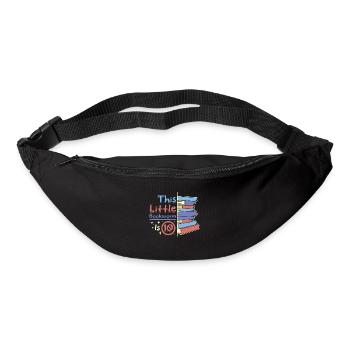 Ce petit rat de bibliothèque a 10 ans - Sac banane - noir - Devant
