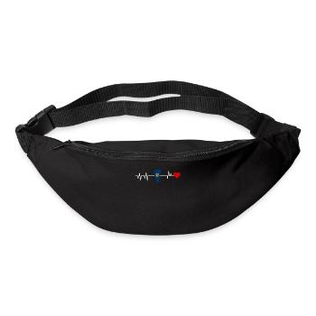 Vermont heartbeat gift - Bum bag - black - Front