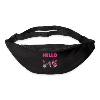 Ice Cream Cone Popsicle Hello - Bum bag - black - Front