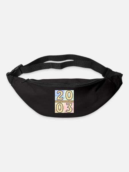 GEBURTSTAG JAHRESZAHL 2003 - Gürteltasche - Schwarz