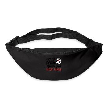 Fußball-Cousin Fußballspieler-Cousin Fußballer - Gürteltasche - Schwarz - Vorne