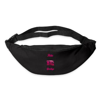 montagnes russes femme mari - Sac banane - noir - Devant