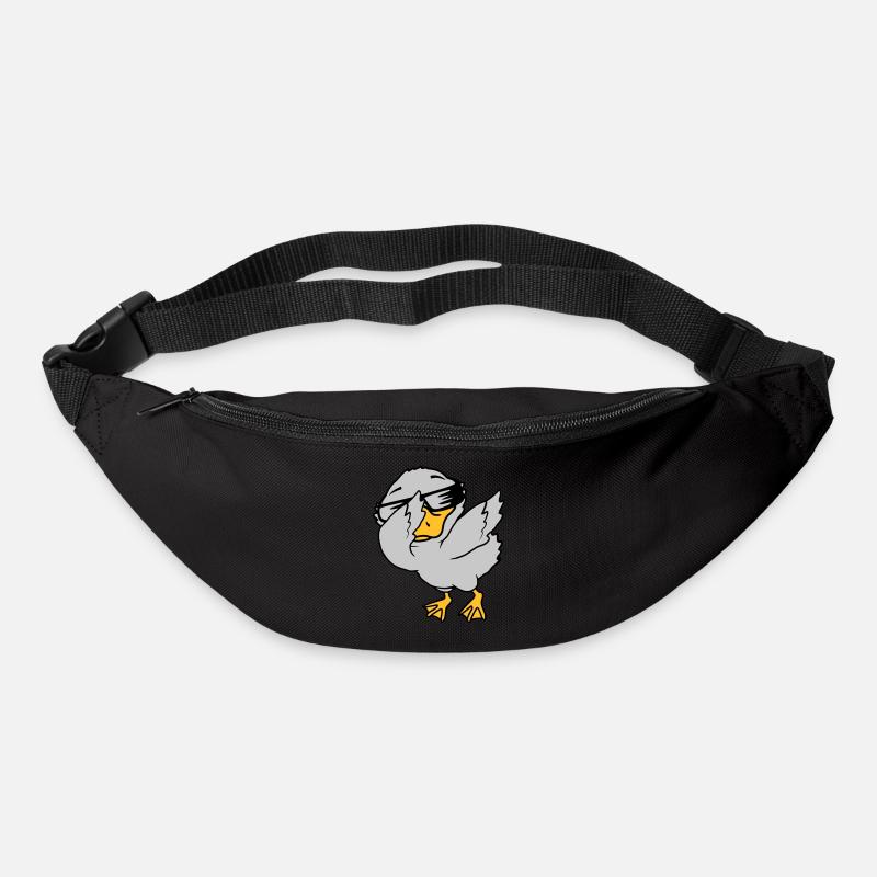 Dabbing Party Entenküken cool - Gürteltasche - Schwarz