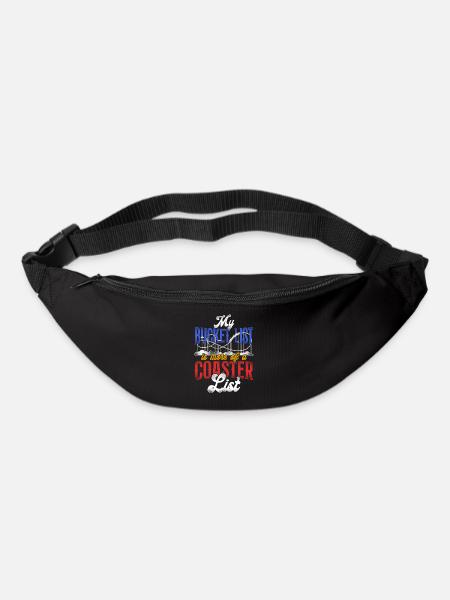Roller Coaster Bucket List Vintage - Gürteltasche - Schwarz