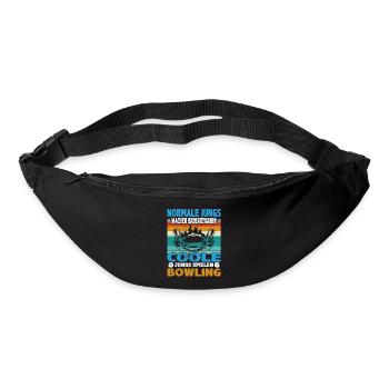 Witziger Bowling Spruch für Jungs für den Bowler - Gürteltasche - Schwarz - Vorne