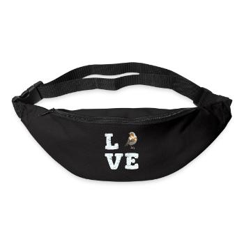 Love Birds Cute Bird Lover Funny Bird Watching Bir - Gürteltasche - Schwarz - Vorne