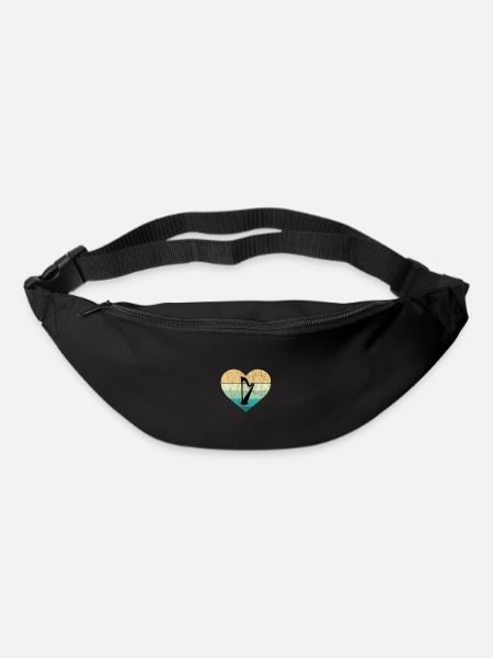 Irland - Ich liebe irische Harfe - Gürteltasche - Schwarz