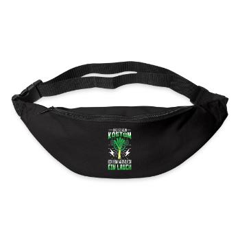 Lauch Kostüm Bodybuilding Satire Gym Jga - Gürteltasche - Schwarz - Vorne