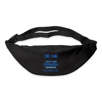 Je ne râle pas je m'exprime (nuance) - Sac banane - noir - Devant