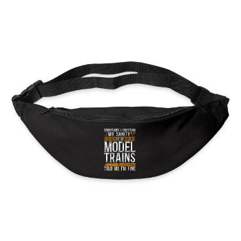 Conducteur de train diesel de marchandises - Sac banane - noir - Devant