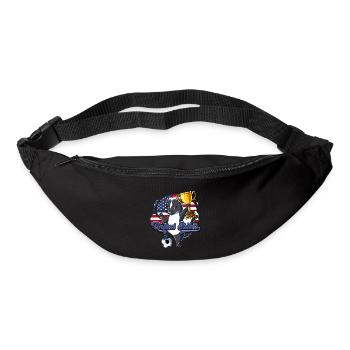 Usa Fußball - Gürteltasche - Schwarz - Vorne