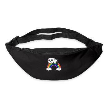 Rainbow Panda - Bum bag - black - Front