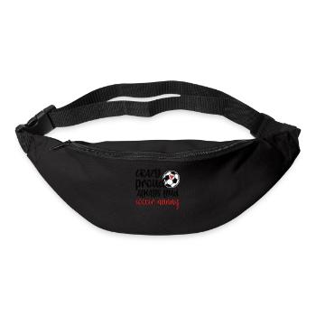 Fier footballeur nounou grand-mère de joueur de football nounou - Sac banane - noir - Devant