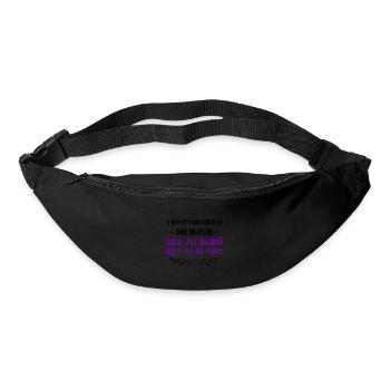 Soit j'ai Raison Soit J'ai Tort - Sac banane - noir - Devant