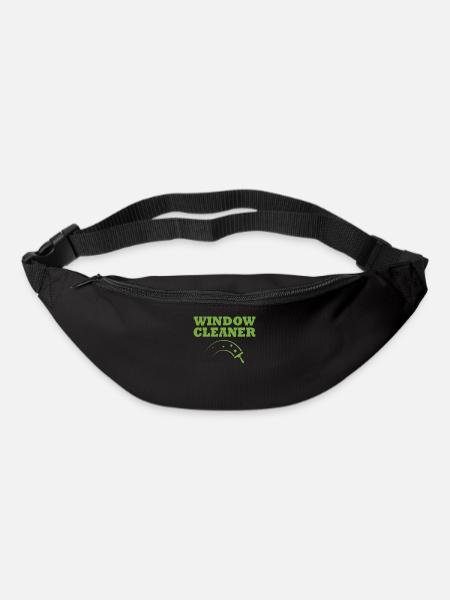 Tolles Fensterputzer Shirt - Gürteltasche - Schwarz