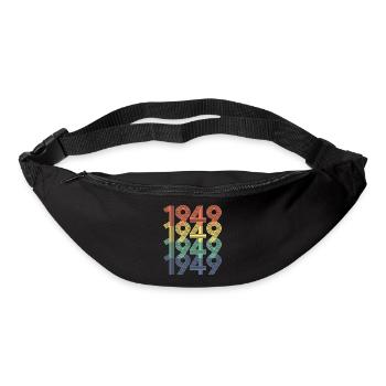 1949 75e anniversaire hommes femmes 75 ans vintage - Sac banane - noir - Devant