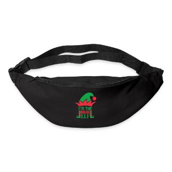 I am the Boujee Elf Norwegian Pattern - Bum bag - black - Front