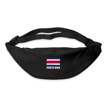 Drapeau du Costa Rica Grunge Drapeau du Costa Rica - Sac banane - noir - Devant
