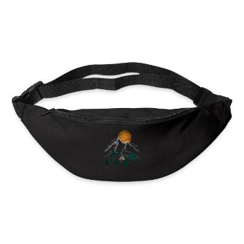 Camping in den Bergen - Gürteltasche - Schwarz - Vorne