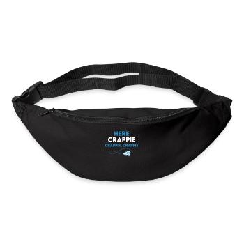 Pêche au crappie - Sac banane - noir - Devant