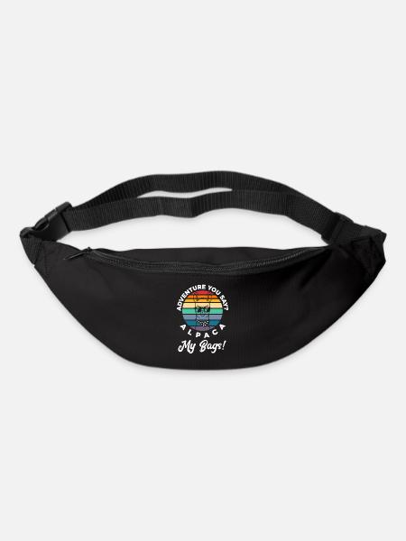 Alpaka - Gürteltasche - Schwarz