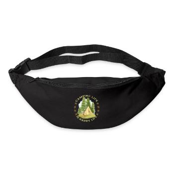 Camping, Camping-Life, Camping, Funny Saying - Bum bag - black - Front