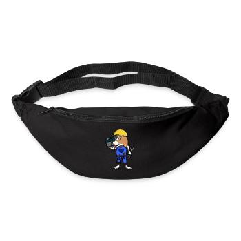 Crafts Craftsmen Construction site Professions Job Work - Bum bag - black - Front