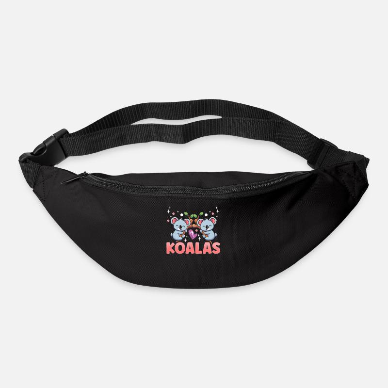 Koalas Koala Koala Ours Animal Doux - Sac banane - noir