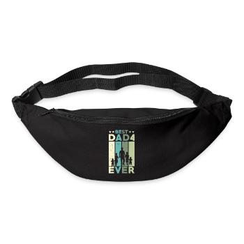Meilleur père de tous les temps Retro Four Kids Best - Sac banane - noir - Devant