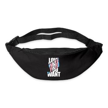 LGBT Rainbow Gay Pride Homo Lesbian Gay - Bum bag - black - Front