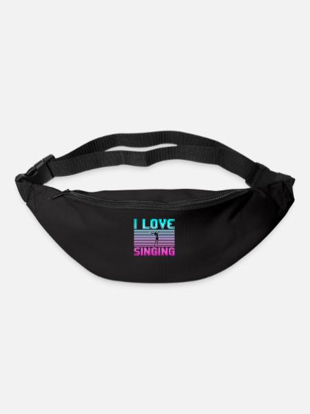 I love singing - Gürteltasche - Schwarz