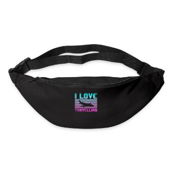 I love traveling - Bum bag - black - Front