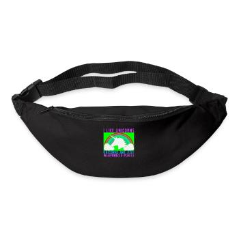 J’AIME UNICORN Unicorn - Sac banane - noir - Devant