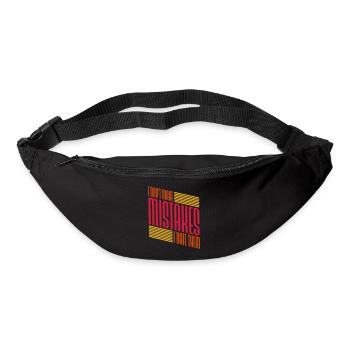 Date Mistakes Zitat Logo - Gürteltasche - Schwarz - Vorne