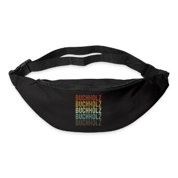 Buchholz Stadt Retro Vintage - Gürteltasche - Schwarz - Vorne