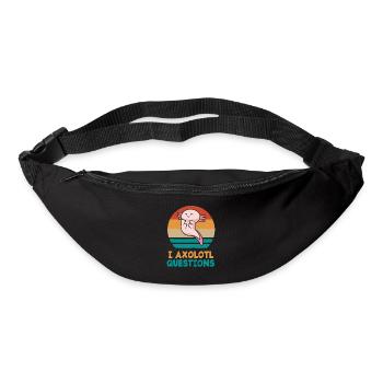 Drôle d’axolotl - Sac banane - noir - Devant