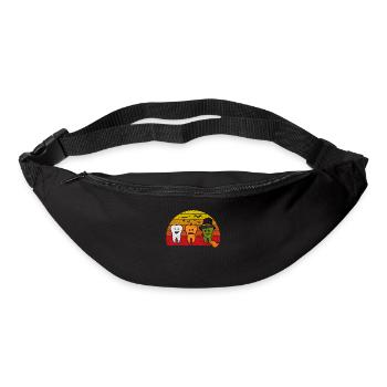 Teeth Ghost Pumpkin Witch Cute Dentist - Bum bag - black - Front