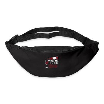 Wine Me Drôle Mariage Boire Pour Une Mariée - Sac banane - noir - Devant