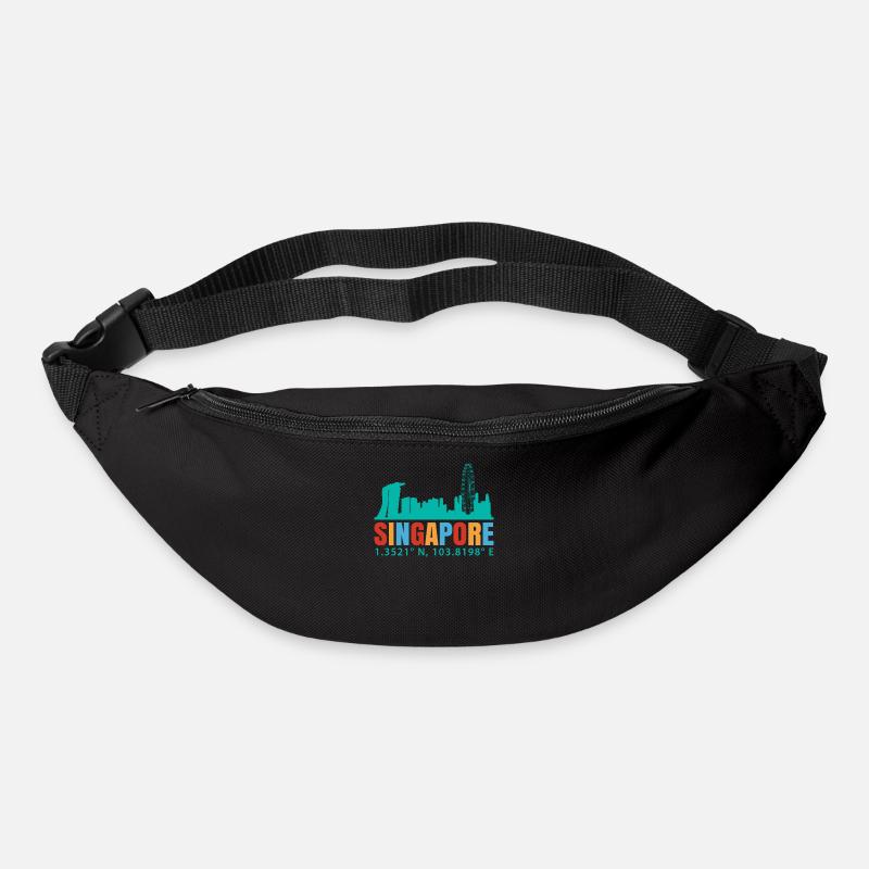 Singapur - Gürteltasche - Schwarz