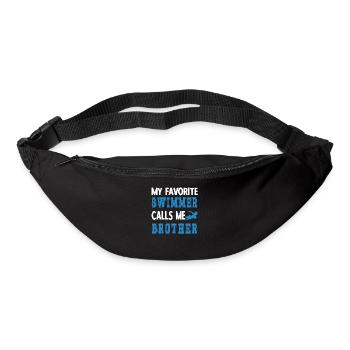 Proud Swimming Brother Brother Of a Swimmer - Bum bag - black - Front