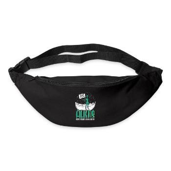 Alien Lustige Außerirdische UFO Galaxie Weltall - Gürteltasche - Schwarz - Vorne